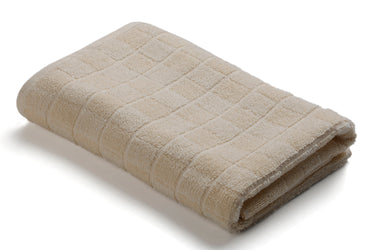 Checkered Charms - Premium Bath Towel (Beige)