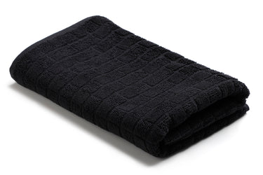 Checkered Charms - Premium Bath Towel (Black)