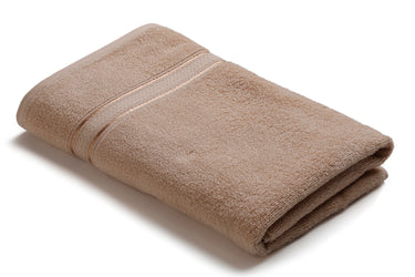 LavishEssence Premium Cotton Bath Towel (Beige)