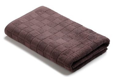 Checkered Charms - Premium Bath Towel (Brown)