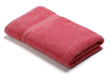 LavishEssence Premium Cotton Bath Towel (Pink)