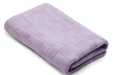 Checkered Charms - Premium Bath Towel (Lavender)